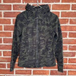 Lululemon scuba full zip camo sweatshirt